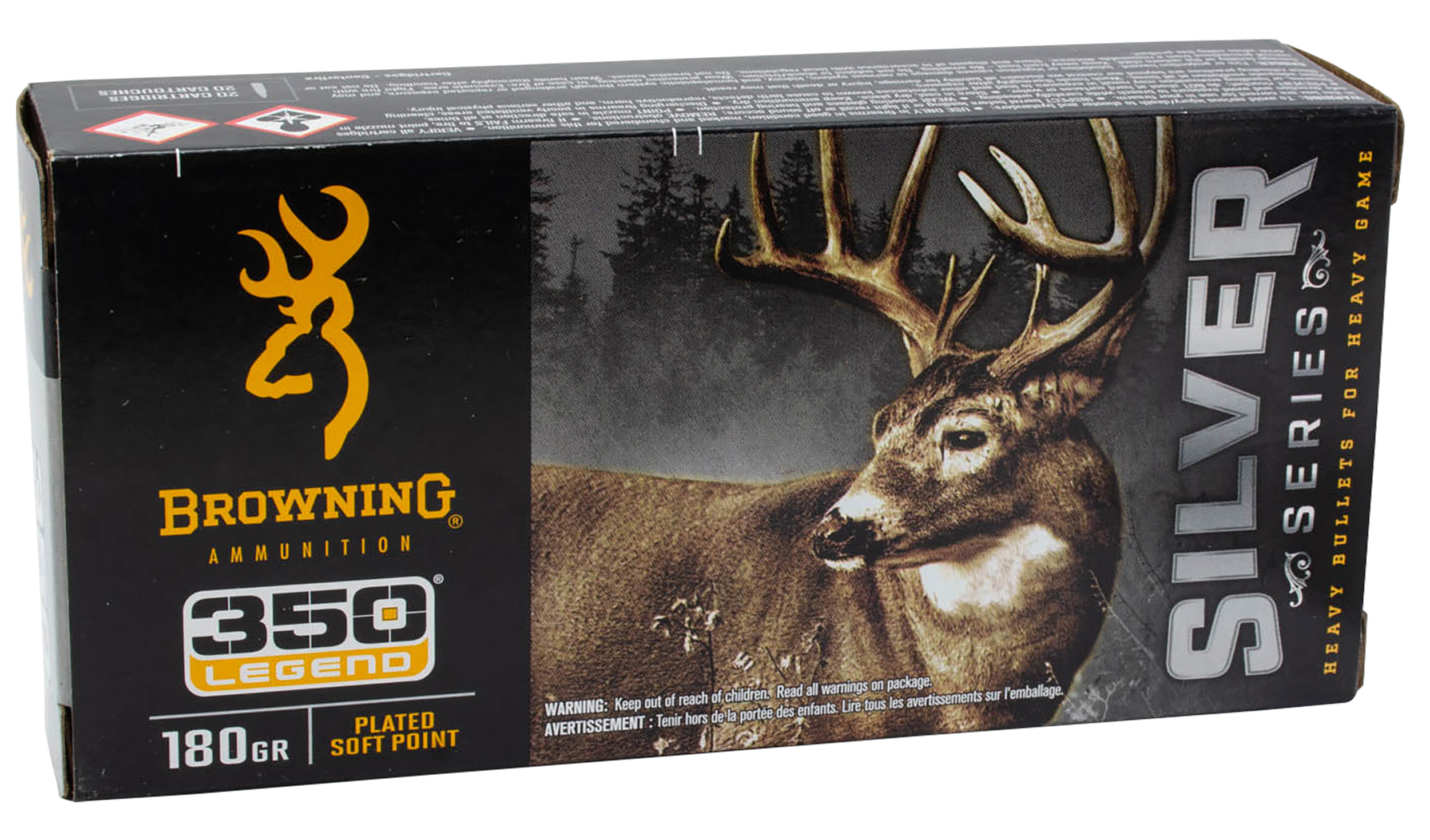 Browning Ammo Brna B192603501 350l Silver Sp 180gr 20/10