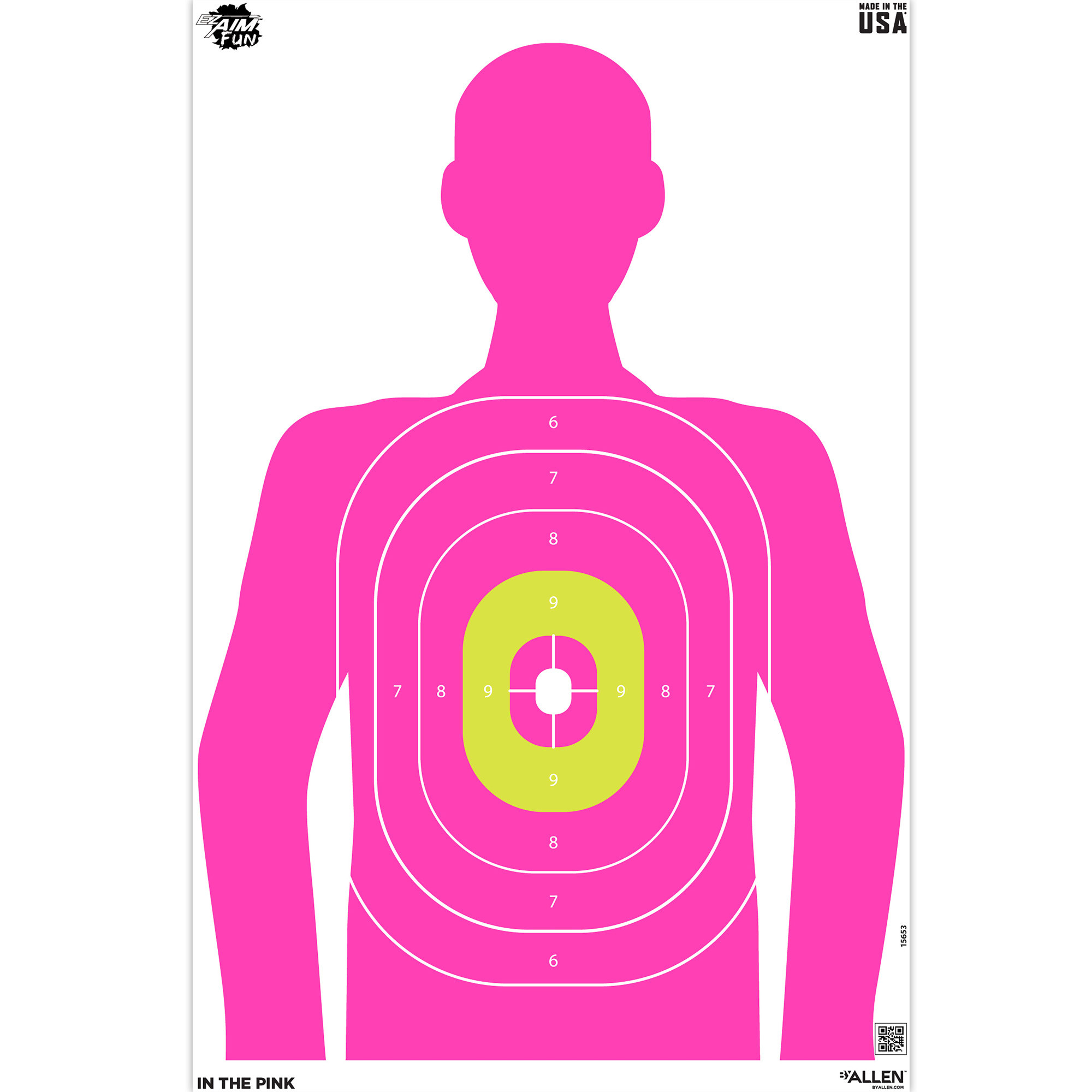 Allen Ez-aim Allen 15653 Ez Aim Trgt 23x35 In The Pnk Silh 3pk
