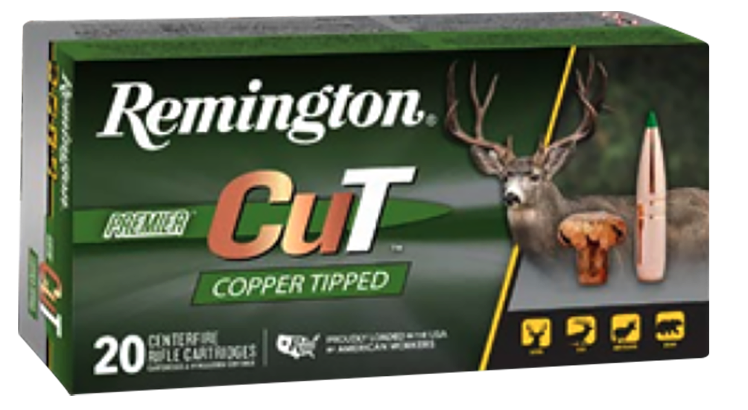 Remington Ammunition Premier Rem R22343 3006 165 Prem Cut Cop 20/10