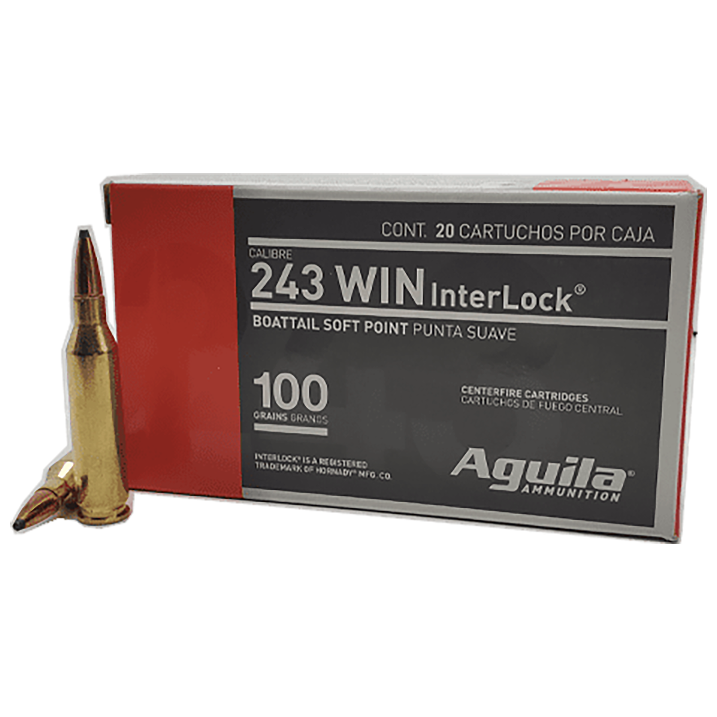 Aguila Aguila 8047ag 243win Interlck 100gr 20/10