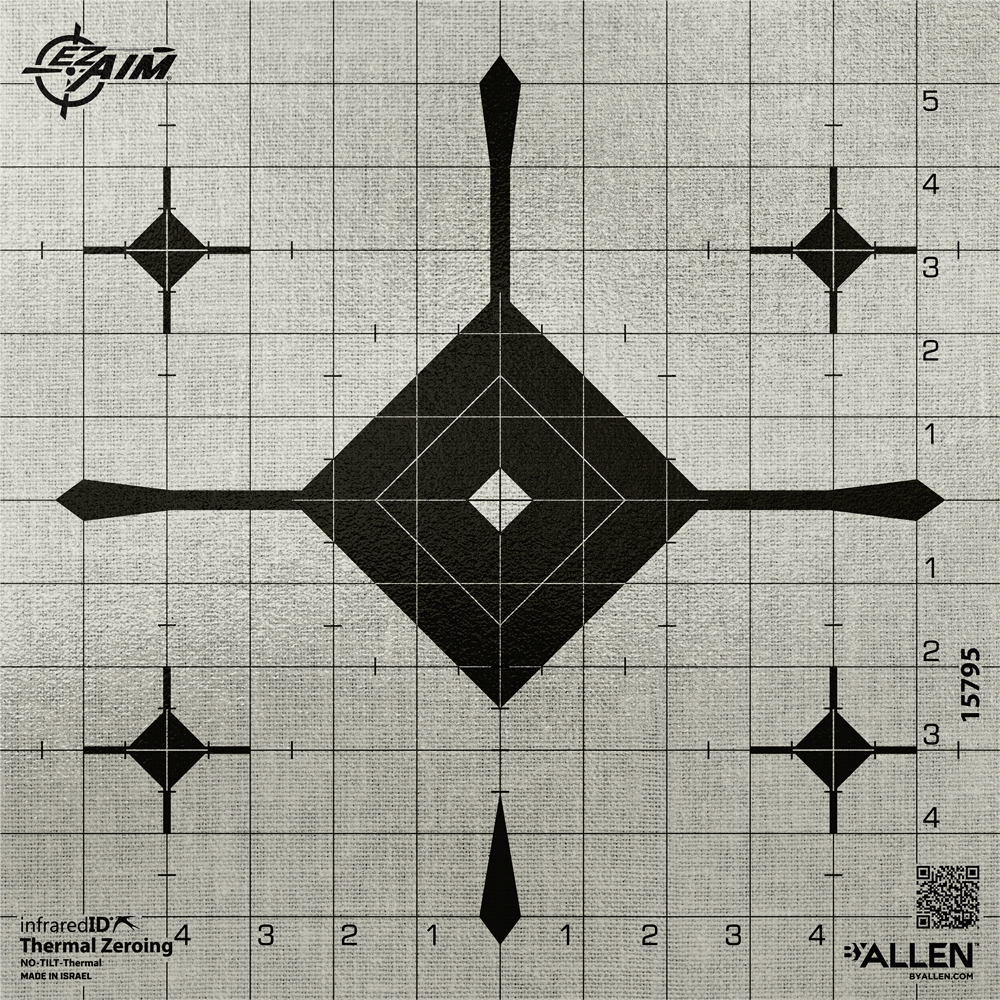 Allen Ez-aim Allen 15795 Ez Aim Infrared Id Grid Blleye 12 Targ