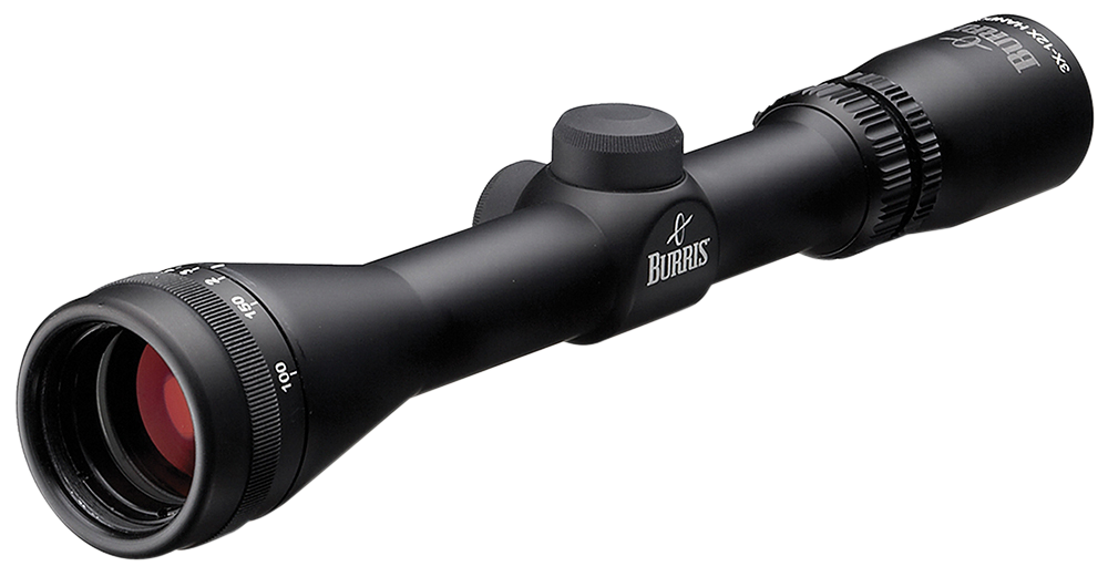 Burris 3-12x32 Handgun Scope Matte, Ballistic Plex, Adjustable Objective