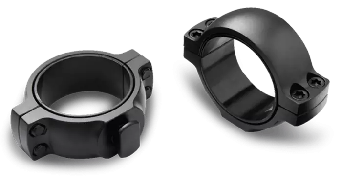 Burris 420520 Signature Zee Scope Ring Set Weaver Medium 1" Tube Black Gloss Steel