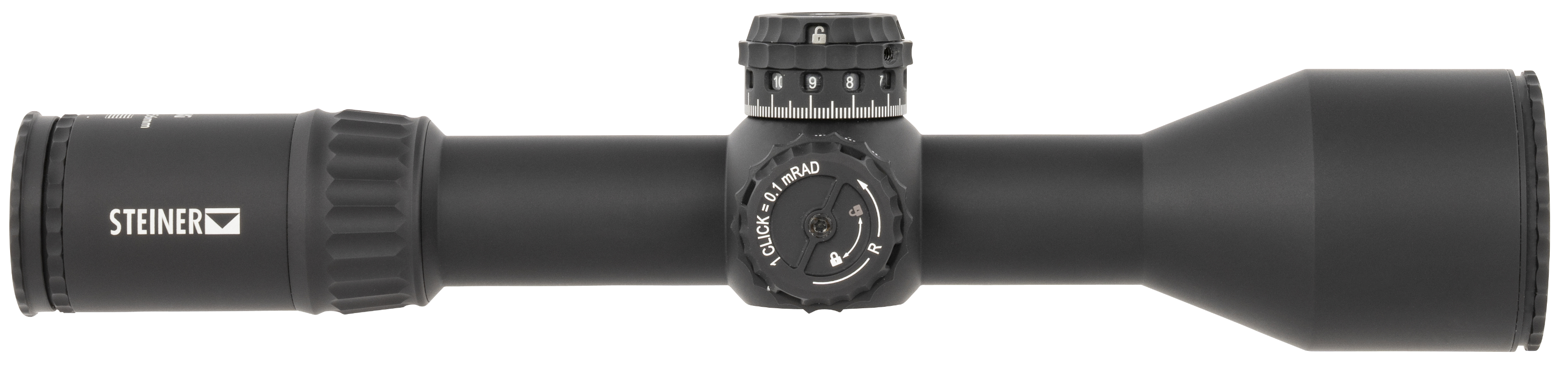 Steiner 5119 T6Xi Black 3-18x56mm 34mm Tube Illuminated SCR2 MIL Reticle First Focal Plane Features Throw Lever