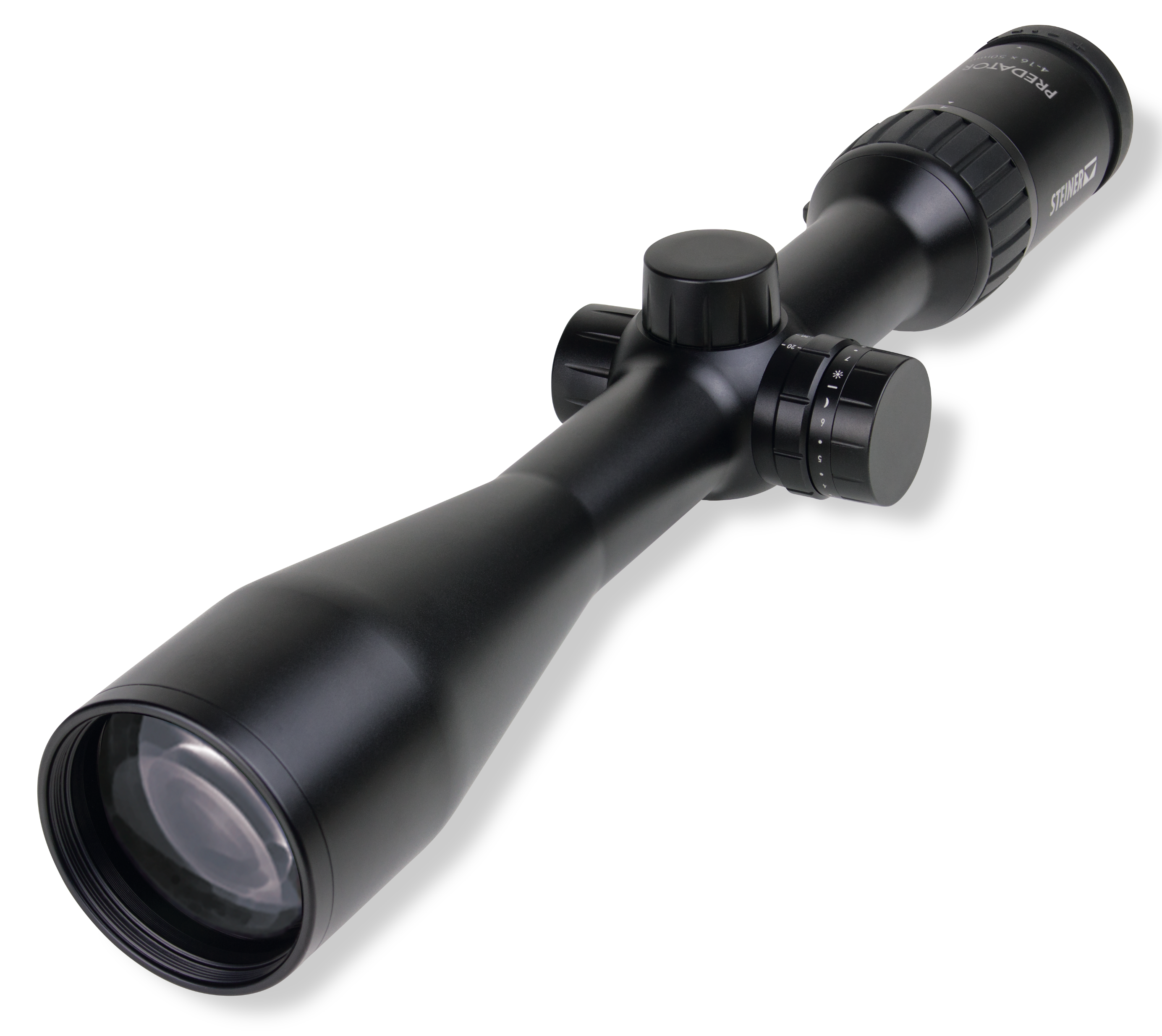 Steiner 4-16x50 Predator 4 30mm Rifle Scope Matte, G3, Side Focus