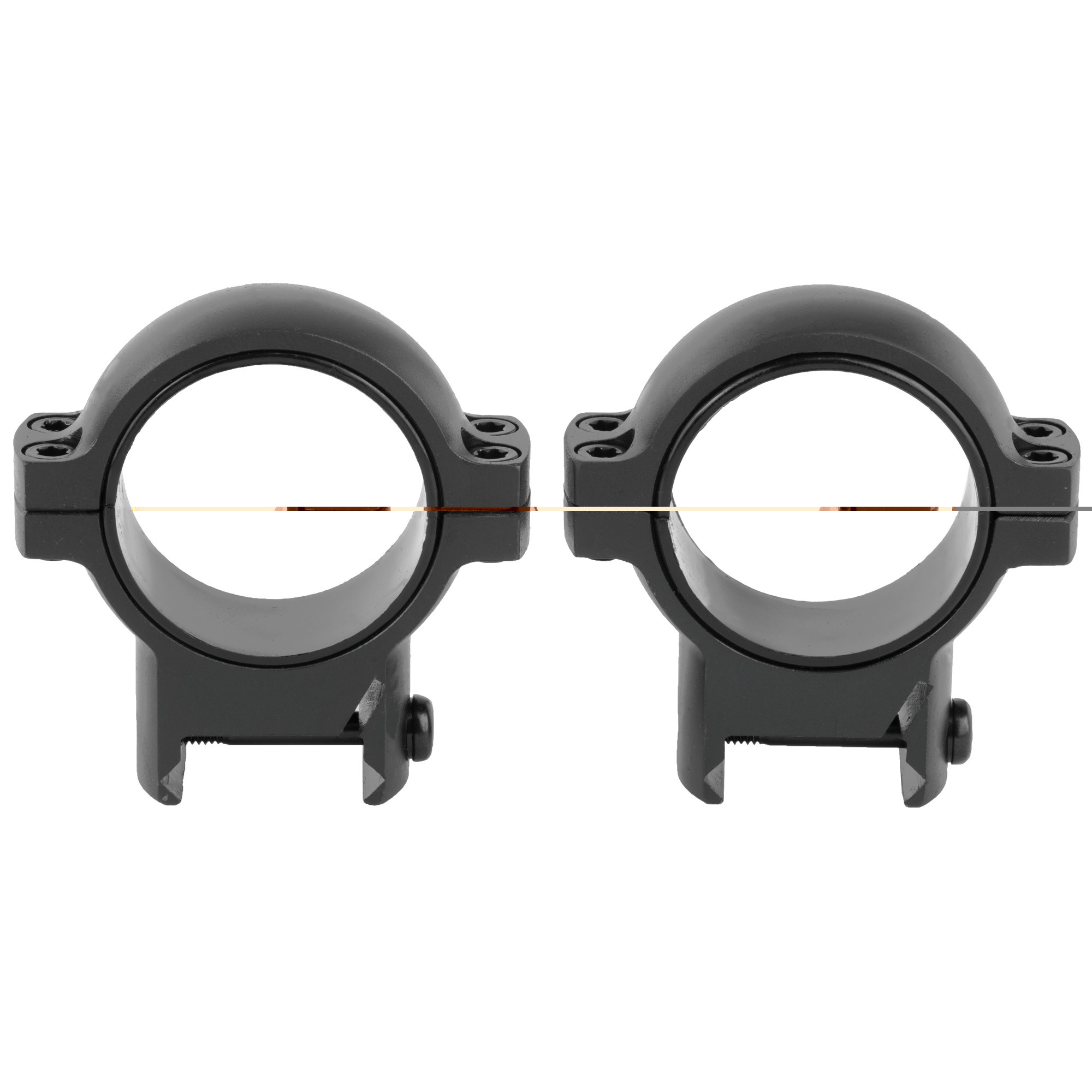 Burris 420587 Zee Signature Scope Ring Set Matte Black Steel 30mm Tube High Weaver