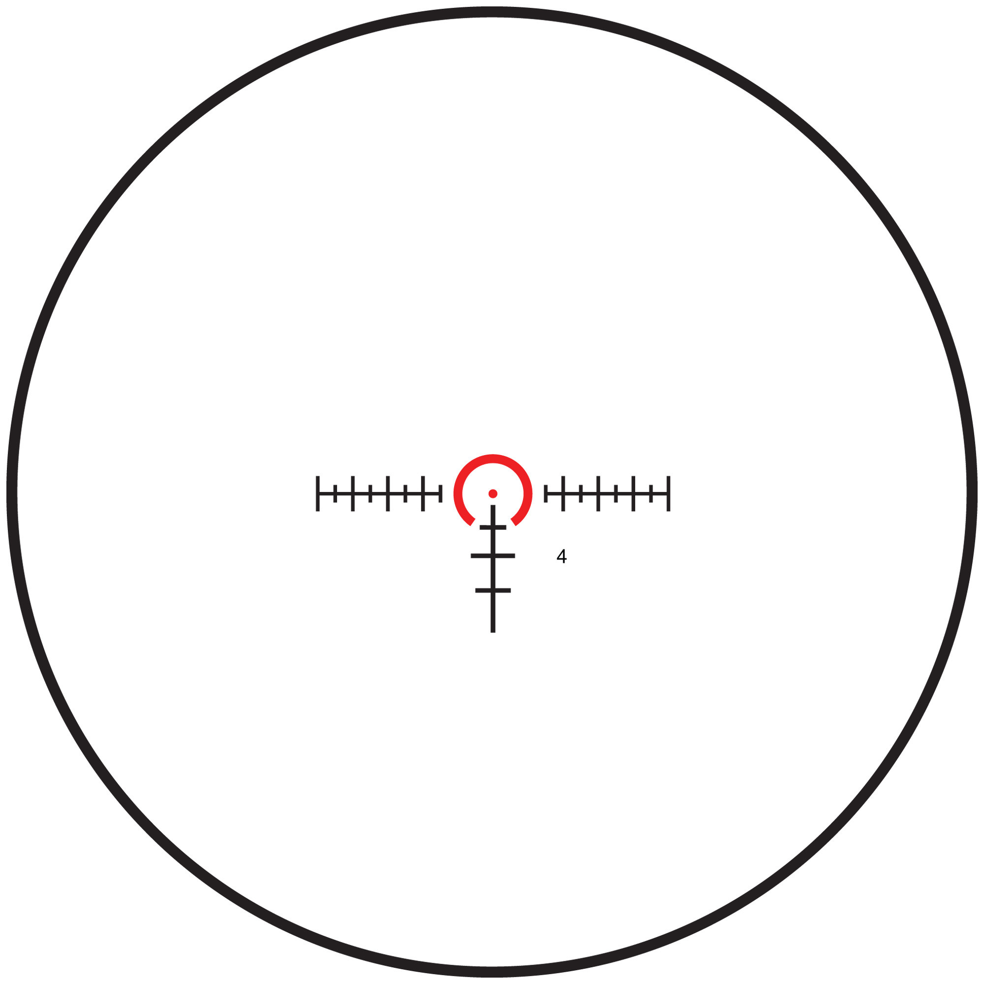Burris 200472 RT-6 Black Matte 1-6x24mm 30mm Tube Illuminated Ballistic 5X Reticle