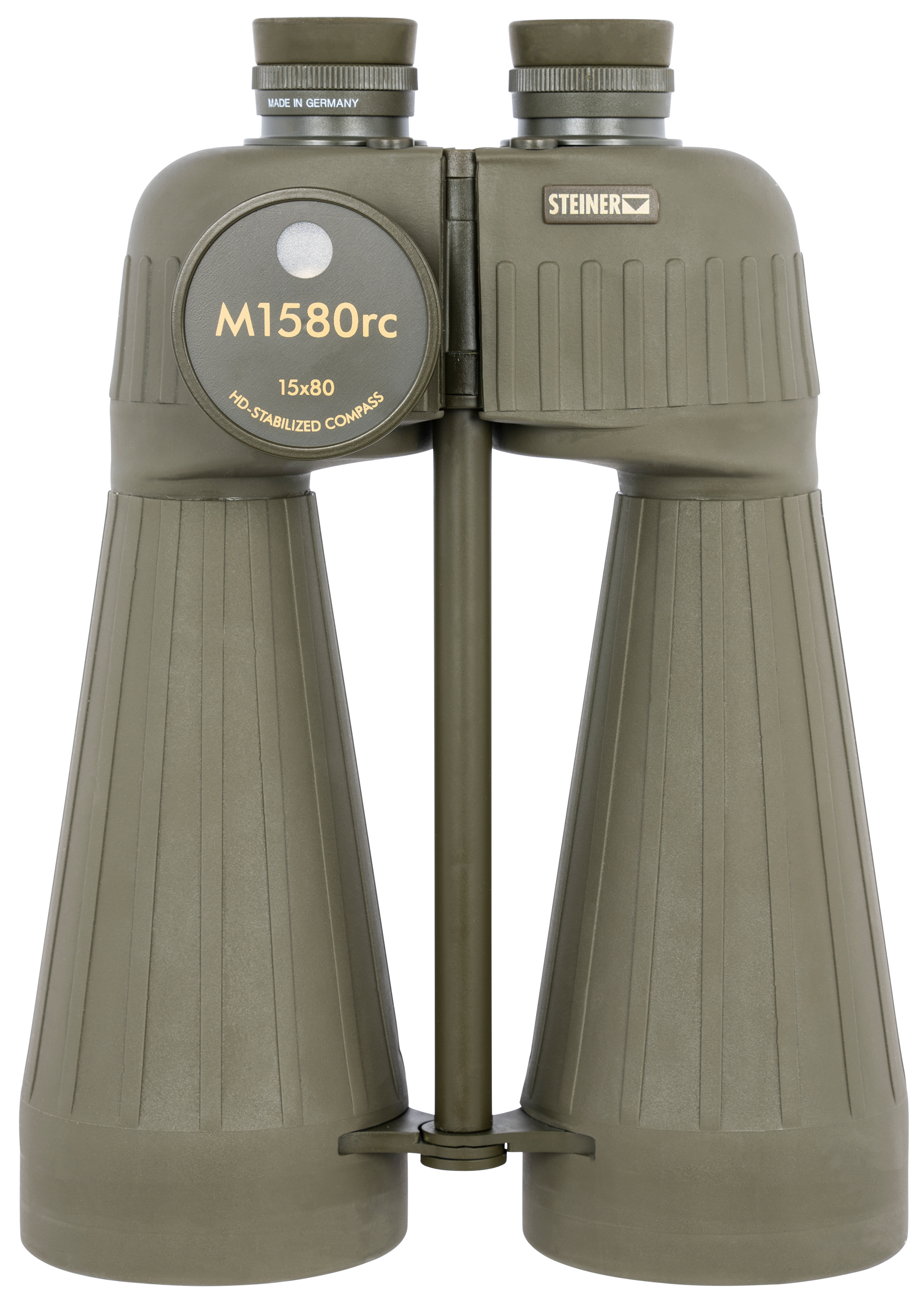 Steiner 15x80 Military M1580c Binocular Green, Porro Prism, Compass