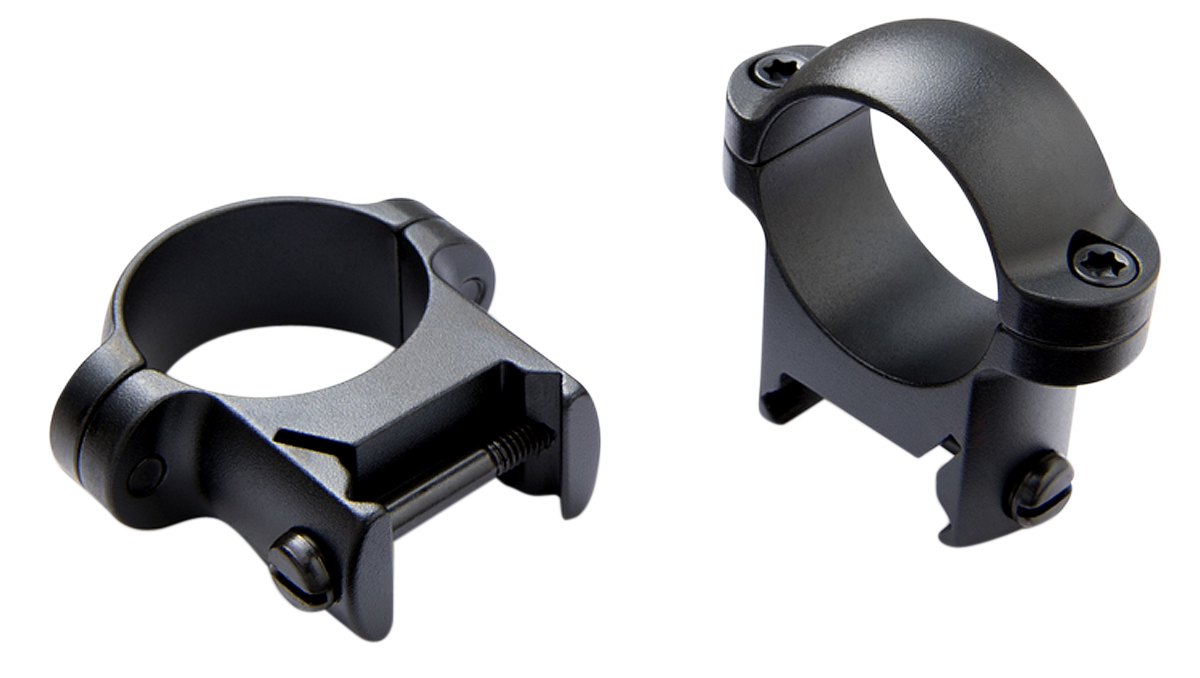 Burris 420082 Zee Scope Ring Set Black Gloss Steel 1" Tube High Weaver
