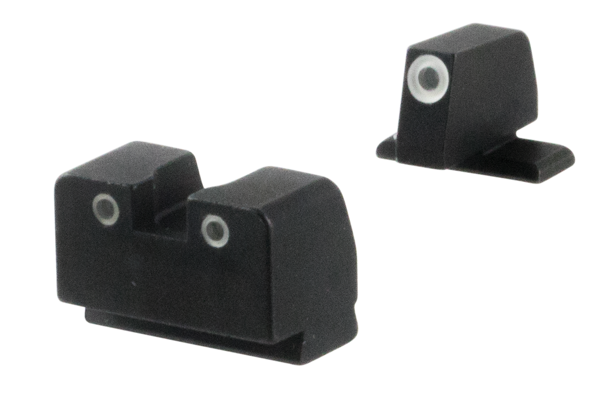 Ameriglo XL Classic Suppressor Night Sight Set Sig Sauer 9mm, 357 Sig 3-Dot Tritium Green with White Outline