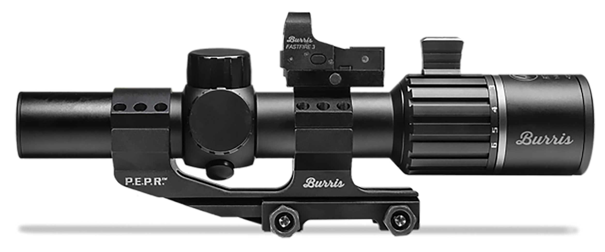 Burris 1-6x24 RT-6 30mm Rifle Scope Matte, Ballistic MSR, w/ FastFire III & P.E.P.R. Mount