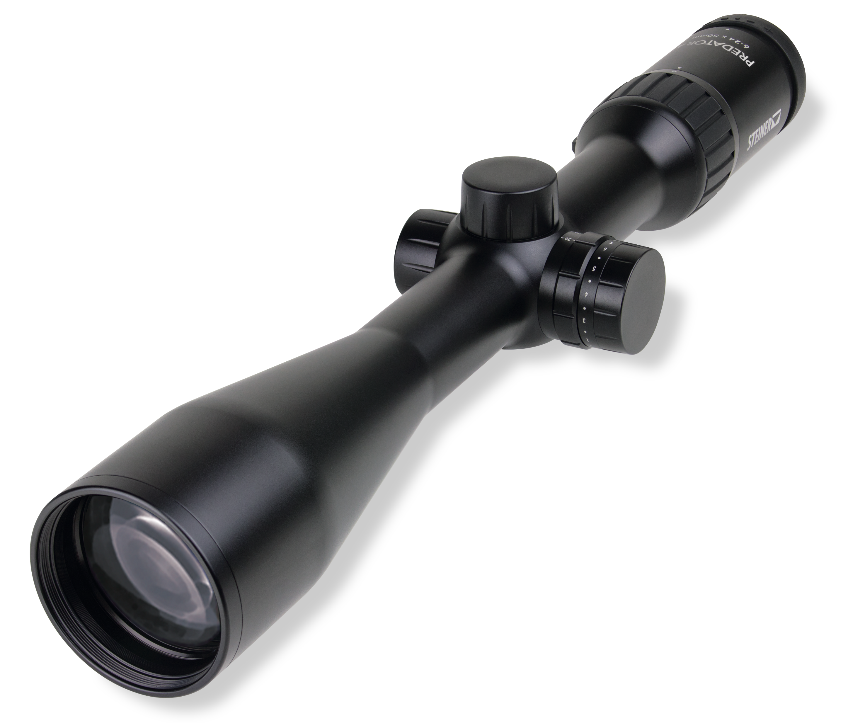 Steiner 6-24x50 Predator 4 30mm Rifle Scope Matte, G3, Side Focus
