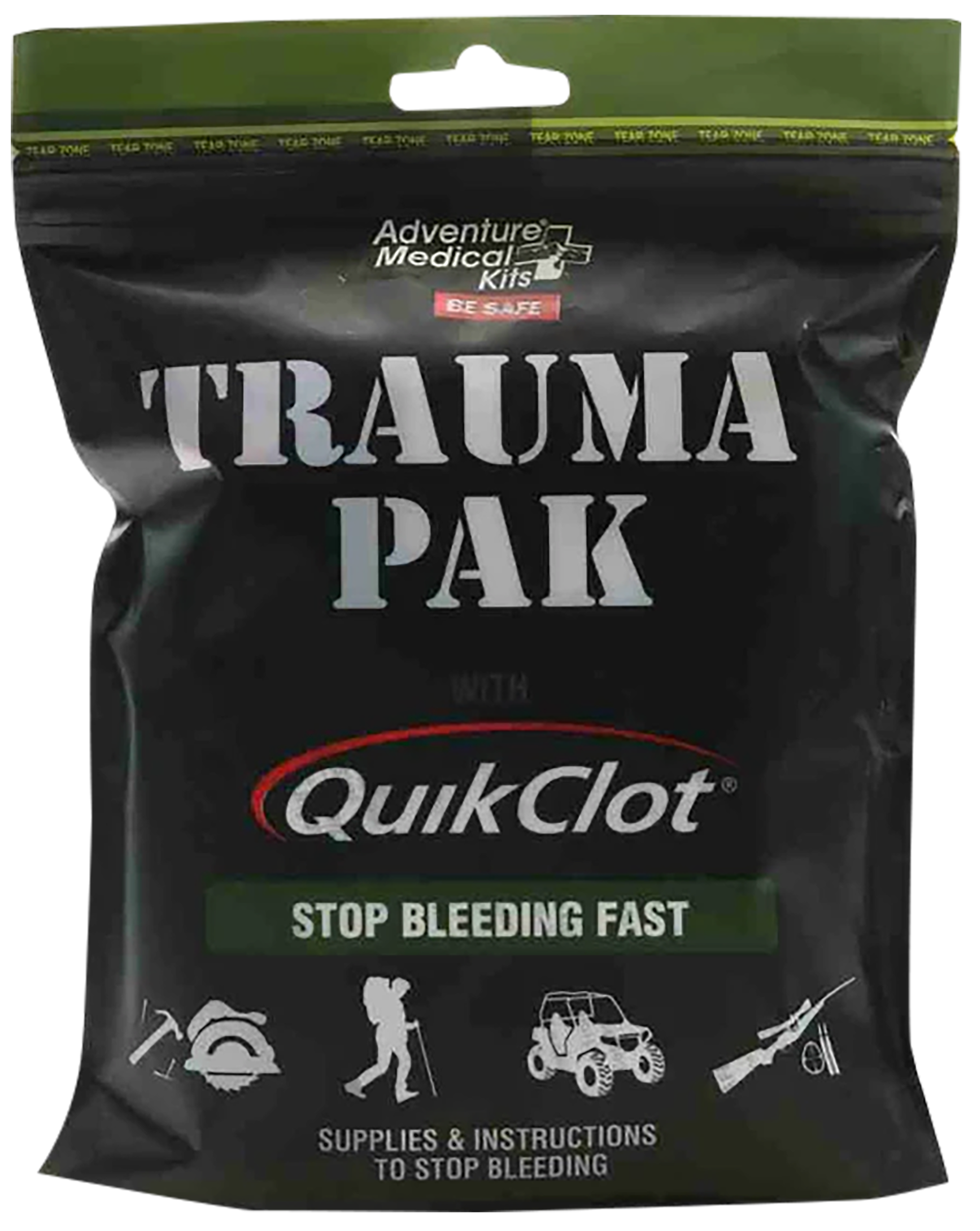 Adventure Medical Kits 20640292 Trauma Pak QuikClot Stop Bleeding Zeolite