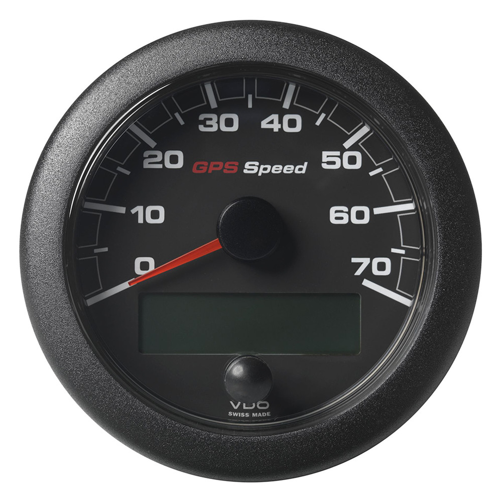 Veratron 3-3/8" (85mm) OceanLink∫ GPS Speedometer - Black Dial & Bezel (0-70 K/MPH/KMH)