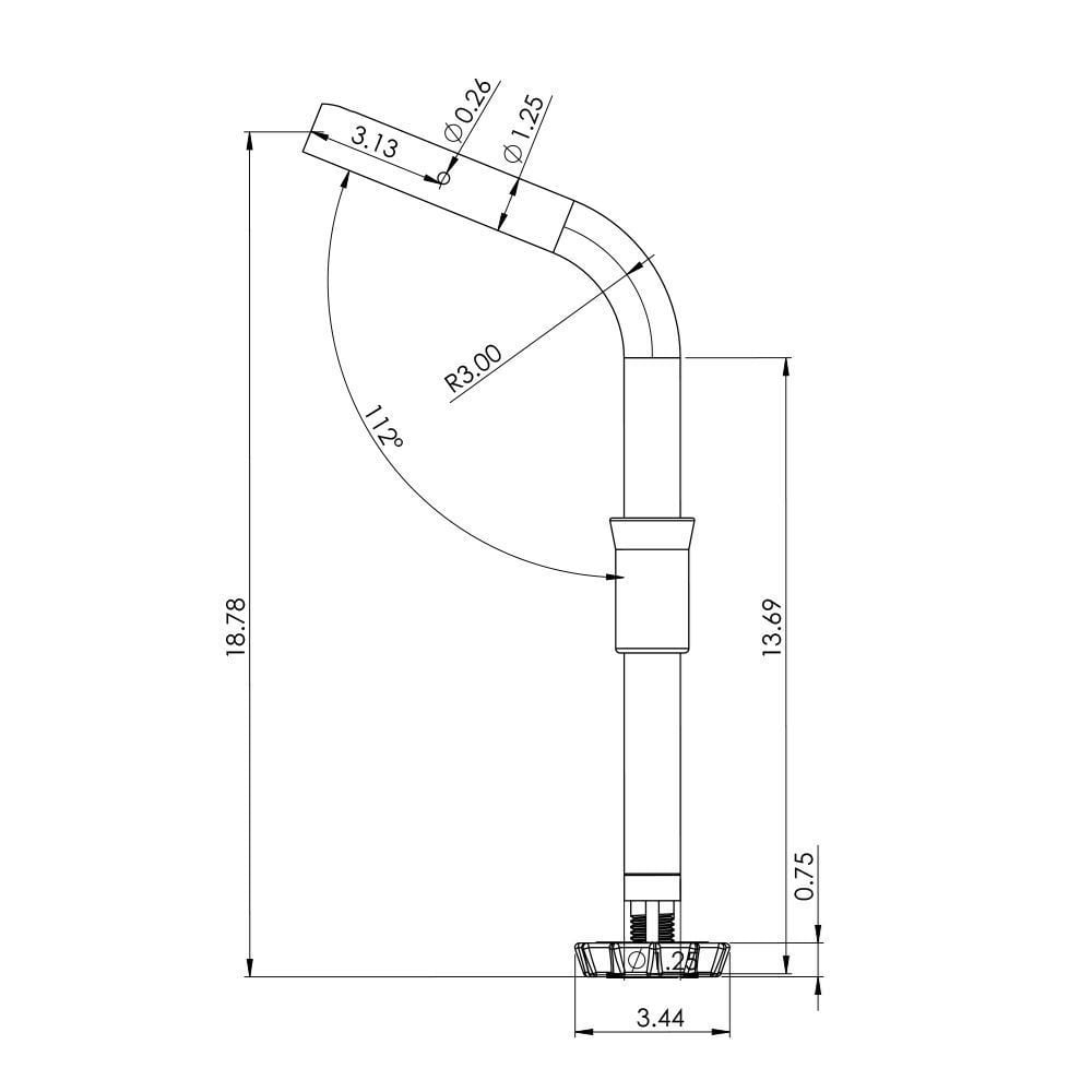TACO ShadeFin Fixed Rod Holder Mount