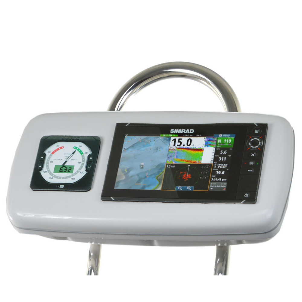 NavPod GP1040-13 SystemPod Pre-Cut f/Simrad NSS9 evo2 or B&G Zeusü 9 & 1 Instrument f/9.5" Wide Guard