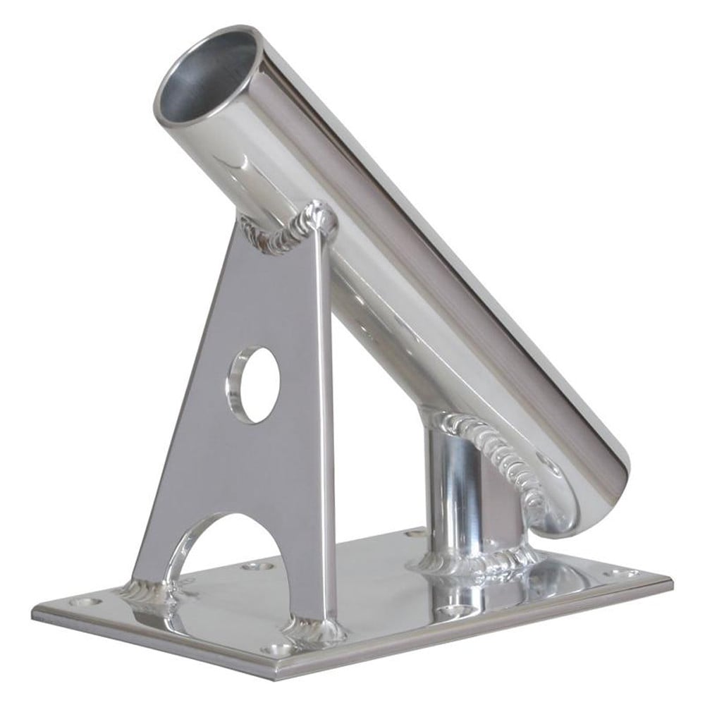 Lee's MX Pro Series Fixed Angle Center Rigger Holder - 45™ - 1.5" ID - Bright Silver