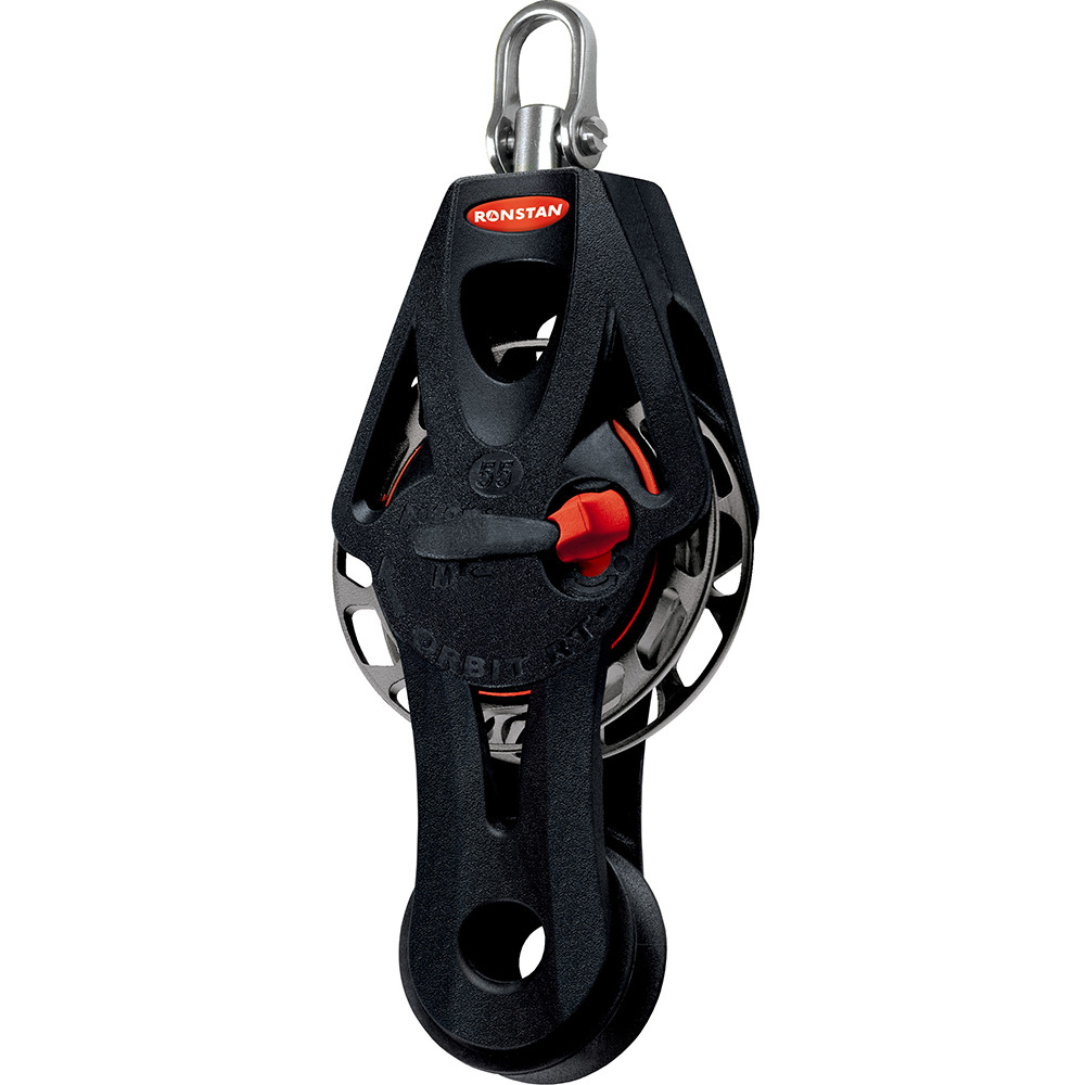 Ronstan Series 55 Ratchet Mount Orbit Block - Fiddle Becket Swivel