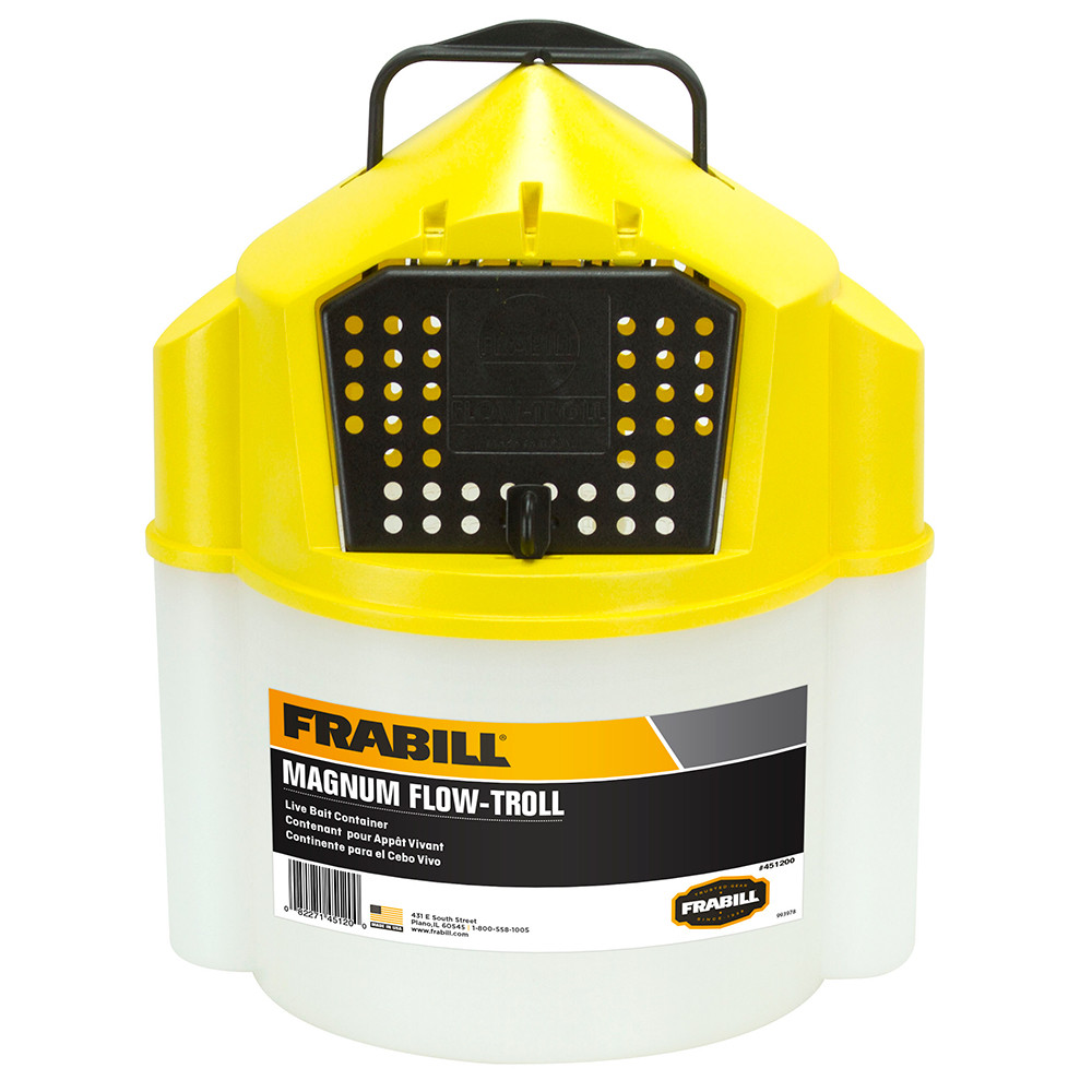 Frabill Magnum Flow Troll∫ Bucket - 10 Quart
