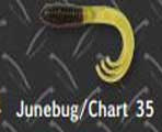 Big Bite Triple Tip Grub 2" 10ct Junebug Chartreuse