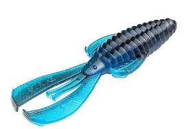 Strike King Rage Bug 4 7pk Black Blue Swirl