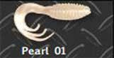 Big Bite Ring Triple Grub 2" 10ct Pearl