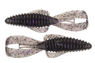 Strike King Rage Bug 4 7pk Smoke Purple Black Flake
