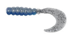 Big Bite Fat Grub 2" 10ct Blue/Silver