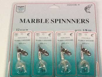 FJ Neil Marble Spinners 1/4oz White