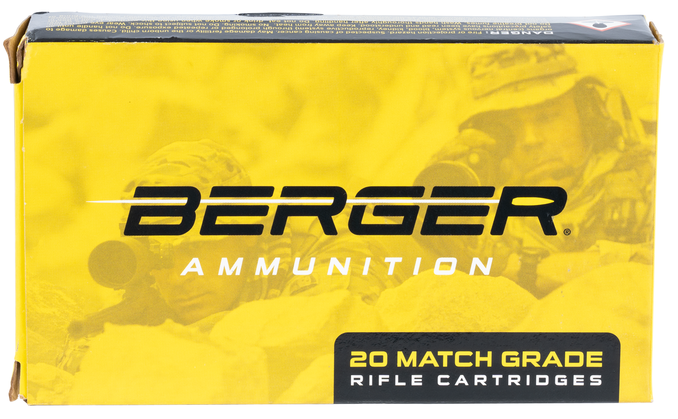 Berger Match Grade Ammunition 6.5 Creedmoor 130 Grain Hybrid OTM Tactical Hollow Point 20RD