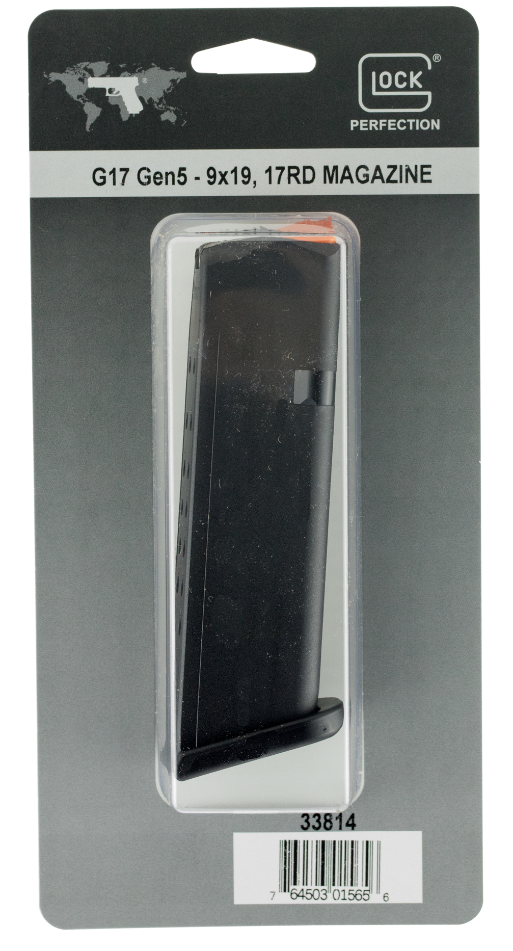 Glock 33814 G17/34Gen 5 17rd 9mm Luger, Black Polymer