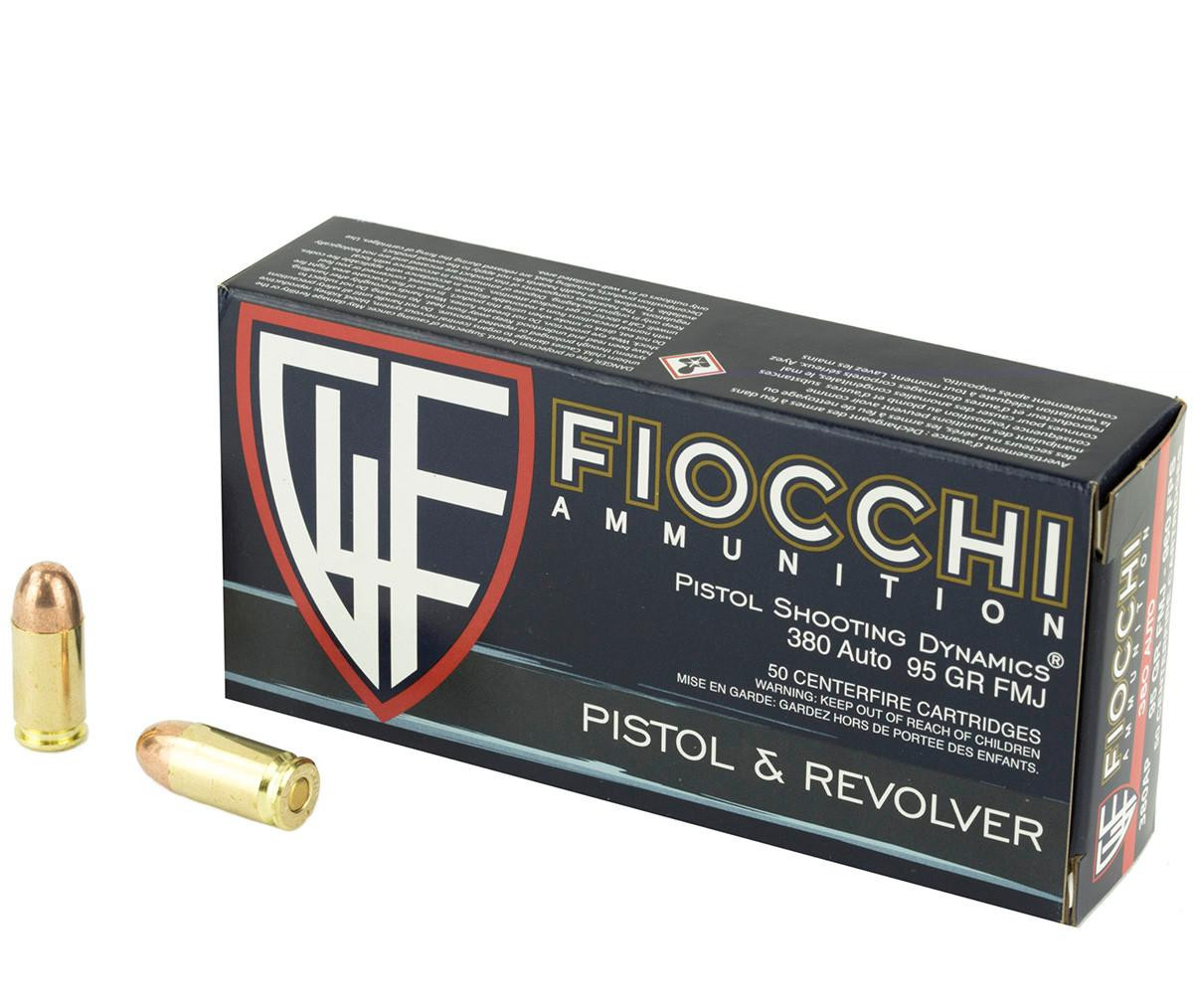 Fiocchi Ammunition Fiocchi 380acp 95gr Fmj 50/1000