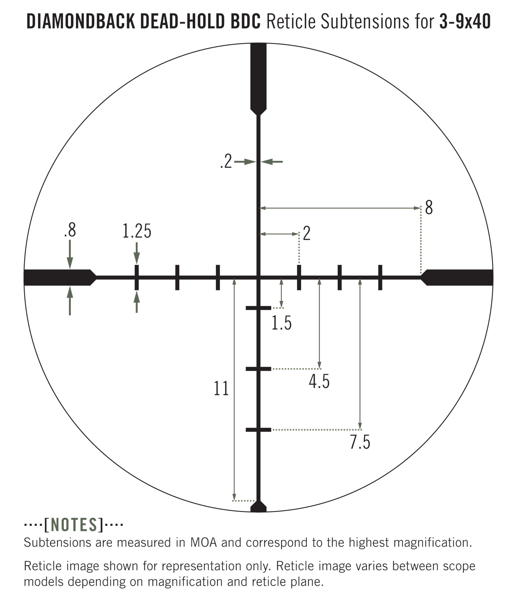 Vortex Diamondback 3-9x40 SFP BDC MOA