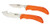 Outdoor Edge WR1C WildPair2.50"/4" Fixed Gut Hook/Caper Plain/Gut Hook 420J2 Stainless Steel Blade TPR Blaze Orange Handle