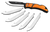 Outdoor Edge RLB30C RazorLite3.50" Folding Drop Point Tanto Plain 420J2 SS Blade Black/Orange Polymer Handle
