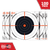 EZ-Aim 15334100 Shooting TargetBullseye Paper Hanging 12" x 12" Black/White 100 Per Pack