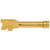 True Precision Threaded Barrel, 9MM, Gold, Fits Glock 43/43X, Titanium Nitride TP-G43B-XTG
