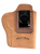 Uncle Mikes-leather(1791) UMIWB4BRWA Inside the Waistband Holster IWB Size 04 Brown Leather Belt Clip Fits Glock 17/19 Right Hand