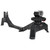 Birchwood Casey CSR Foxtrot Shooting Rest made of Black Non-Marring Material with Red Accents, Adjustable Elevation & Removeable Center Section for Pistols & Rifles