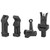 Midwest Industries Combat Offset Flip-Up Sight Set AR-15 Black Midwest Industries Combat Offset Flip-Up Sight Set AR-15 Black