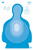 Birchwood Casey 37024 EZE-Scorer Transition Silhouette Paper Target 23" x 35" 100 Per Pkg