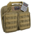 GPS Bags T1411PCT Tactical Double +2 Tan 1000D Nylon Teflon Coating with Visual ID Storage System, Lockable YKK Zippers, MOLLE Webbing & Ammo Storage Pockets Holds UP To 4 Handguns