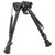 Harris Bipods LM1A2 Non-Swivel L Swivel Stud, 9-13", Black Steel/Aluminum, Notched Legs, Rubber Feet
