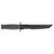 Ka-Bar 1245 Tanto8" Fixed Tanto Part Serrated 1095 Cro-Van Blade/Black Kraton G Handle Includes Sheath