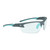 Radians WS2310CS Ladies Range Eyewear Women Clear Lens Gray with Aqua Accents Frame