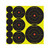 Birchwood Casey 34608 Shoot-N-C Variety Pack Self-Adhesive Paper Universal Black/Yellow Bullseye 132 Targets