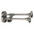 Schmitt Marine Deluxe All-Stainless Shorty Dual Trumpet Horn - 12V