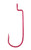 Eagle Claw Pro Worm Round Bend Red 5ct Size 1/0 Eagle Claw Pro Worm Round Bend Red 5ct Size 1/0
