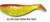 Luckie Strike Shad Minnow MC 3" 10ct Chart Glitter/Red Black Luckie Strike Shad Minnow MC 3" 10ct Chart Glitter/Red Black