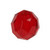 Top Brass Glass Beads 8mm 20ct Red